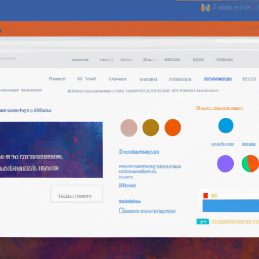 צילום מסך של ממשק בונה אתרים עם בלוקים צבעוניים ואפשרויות תפריט